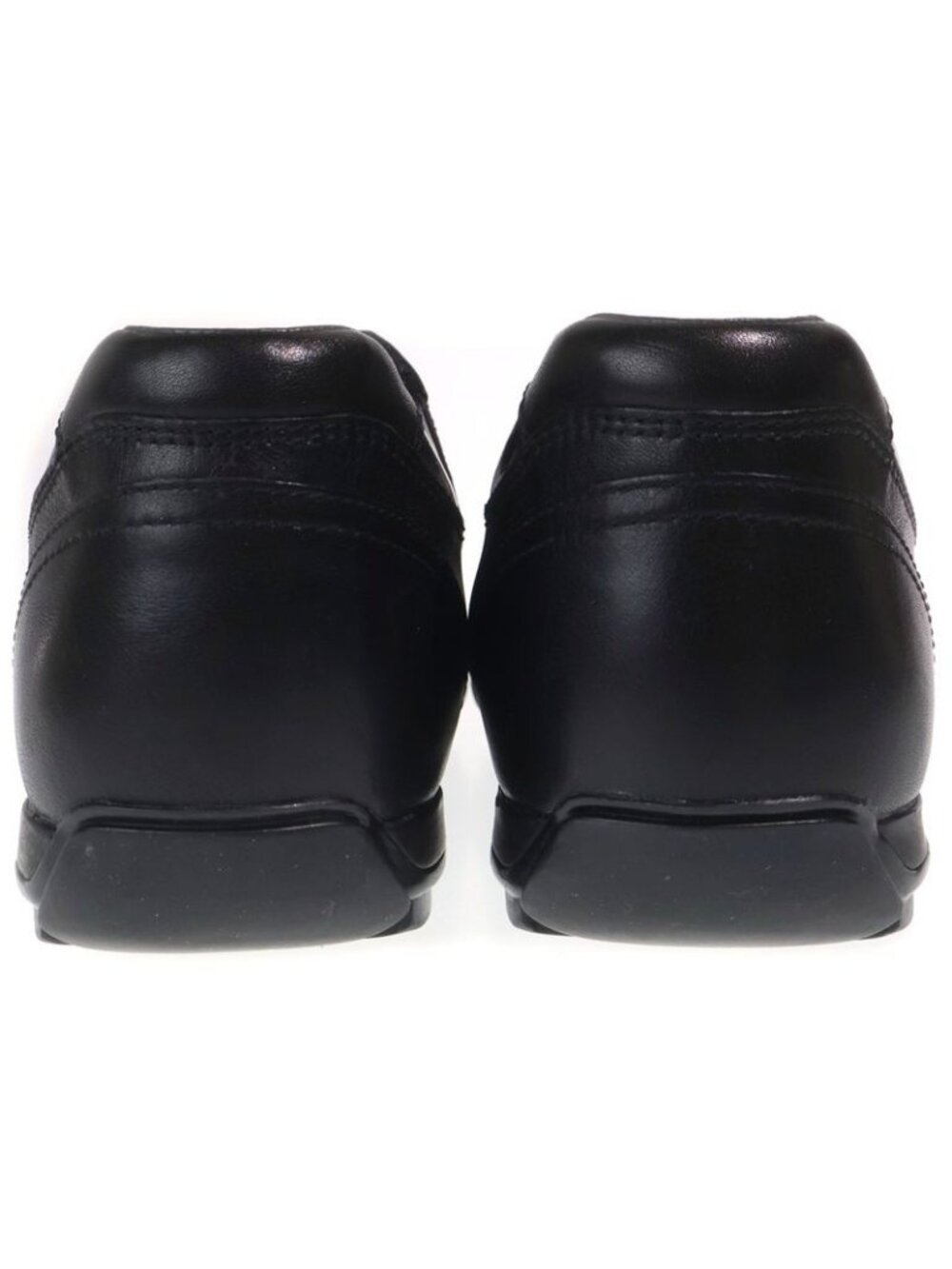 Prada Logo Leather Lace Up Low Cut Shoes Black - Picture 3 of 6